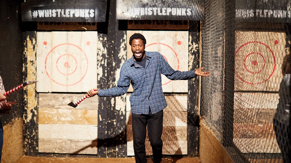 Axe throwing at Whistle Punks