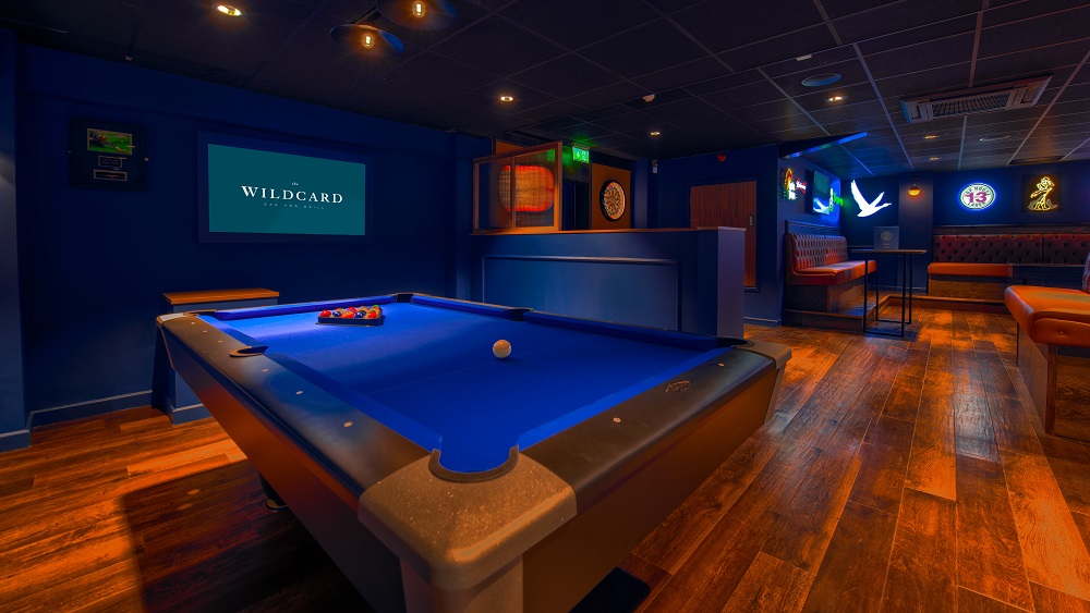 Games room at Wildcard Bar, Sheffield