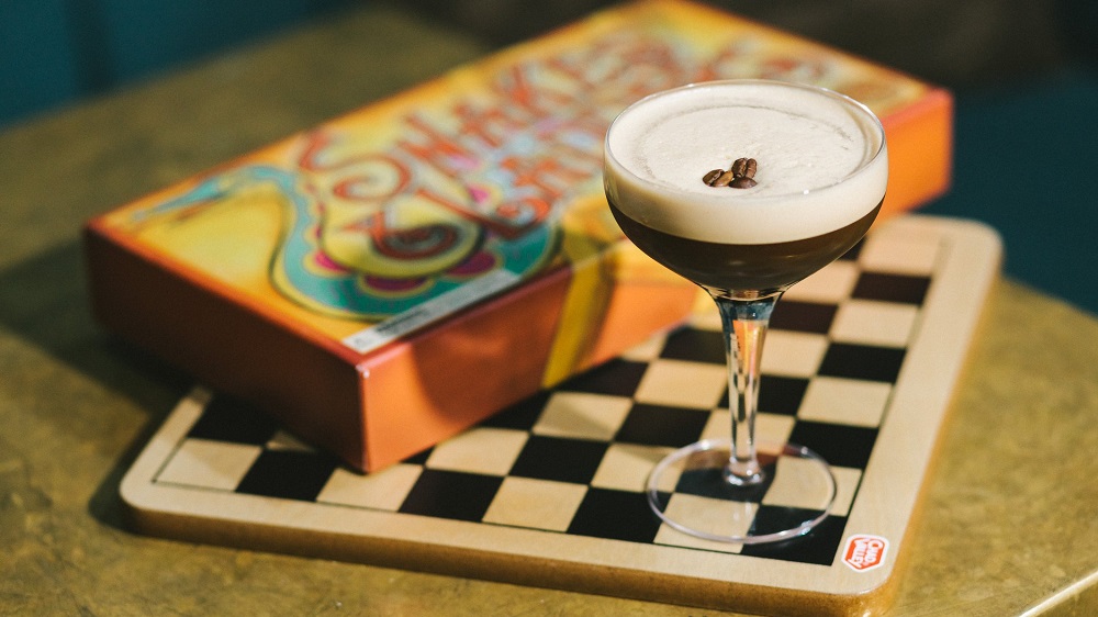 Cocktail and a board game at Hillhead Book Club