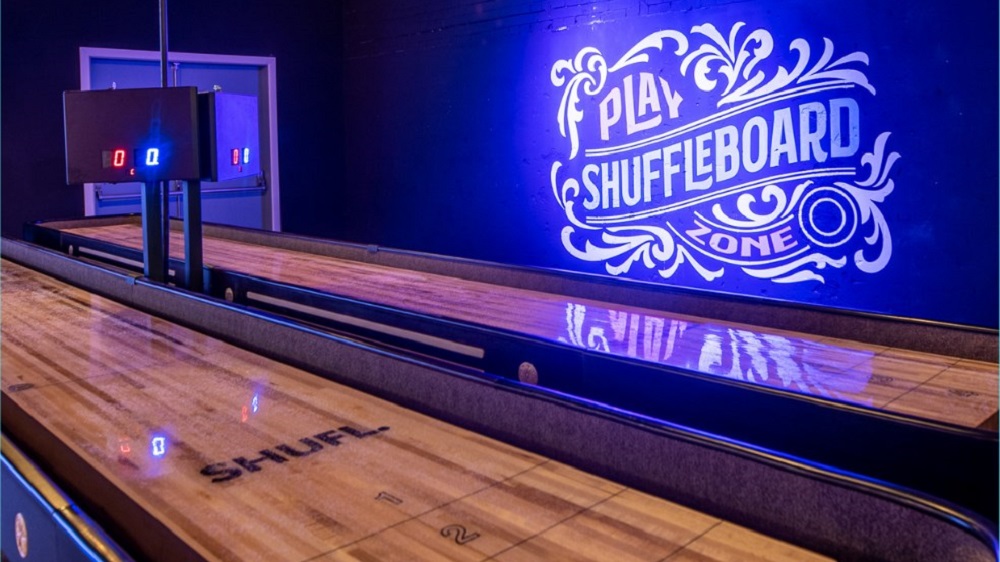 Shuffleboards in Boom Battle Bar in Liverpool