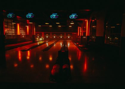 The bowling lanes at The Lanes in Bristol