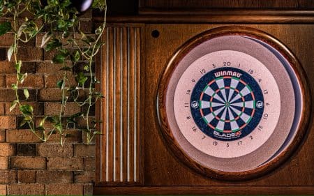 A dart board at Oche London