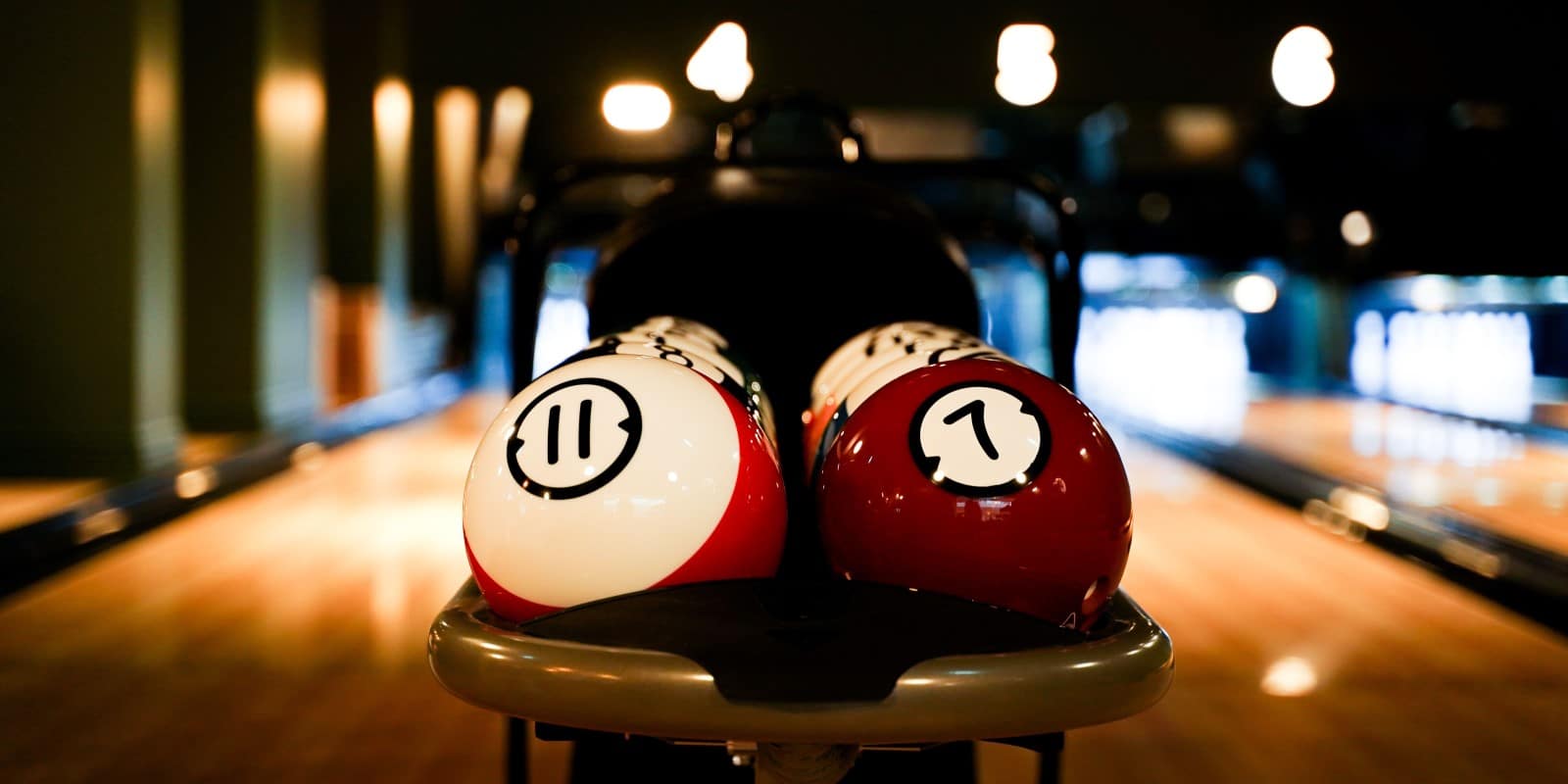 Bowling balls at Clubhouse