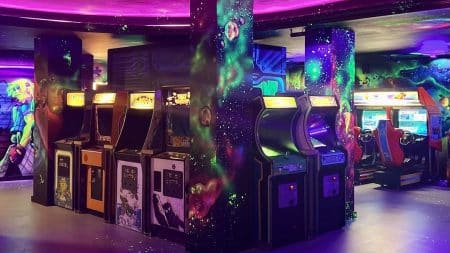 Retro arcade games at NQ64 in Bristol